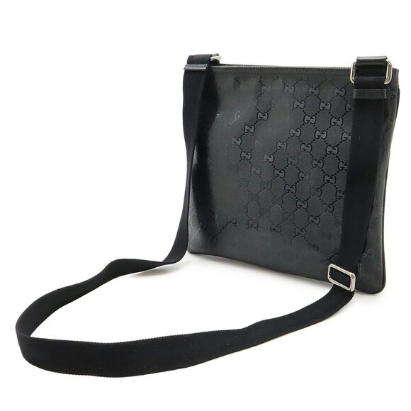 GUCCI Black Leather Shoulder Bag - Picture 3 of 10